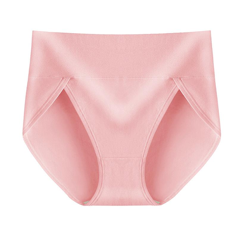 Big Size Female Spring and Autumn Cotton High Waist High Stretch Briefs