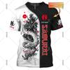 Japanese Samurai Armor Mask Print T-shirt For Men Harajuku Street Custom Name T Shirts