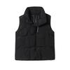 Hong Kong Style Ins Autumn and Winter Down Cotton Jacket Vest Women's Loose and Versatile Vest Jacket Women's Jacket