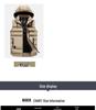 Men's Autumn/Winter Fashion Vest with Detachable Hood - Casual Cotton