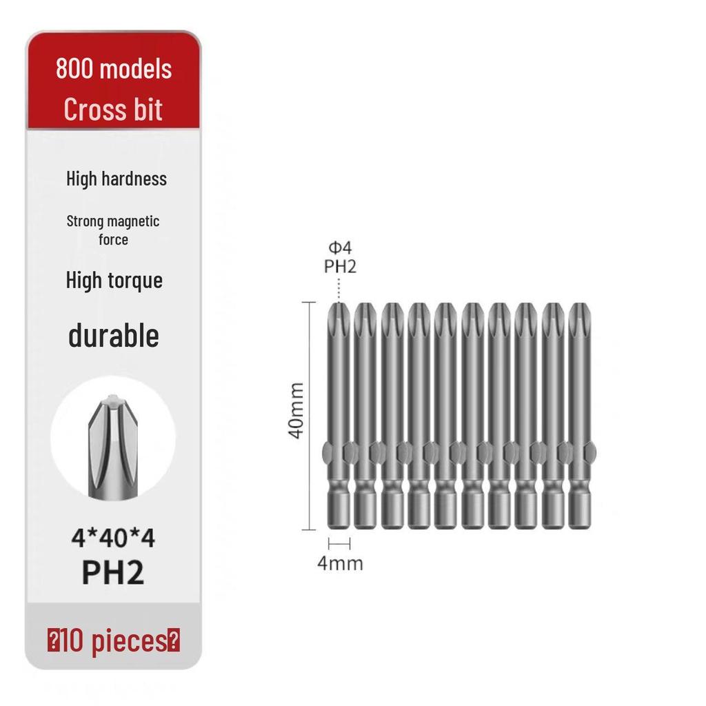 Cross 800 S2 Steel Magnetic Screwdriver Bits (801 & 802) for Electric Drills