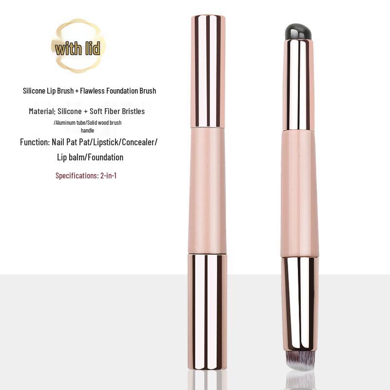 

Многофункциональный консилер «два в одном» и кисть для нейл-арта: Многоразовая силиконовая кисть для растушевки, градиентной техники стипплинга и губ. Портативный и универсальный.