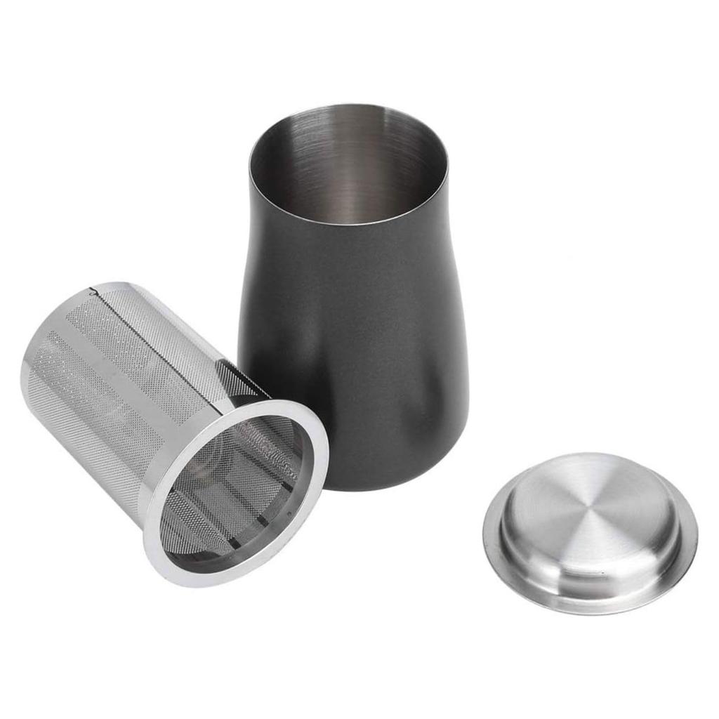 Itisyou Stainless Steel Coffee Sieve 304 Food Grade Fine Mesh Filter Non-Slip Base Brushed Finish Hand Drip French Press Espresso Barista Tool