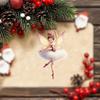 Ballet Christmas Girl Vehicle Acrylic Flat Surface Pendant For Interior Auto