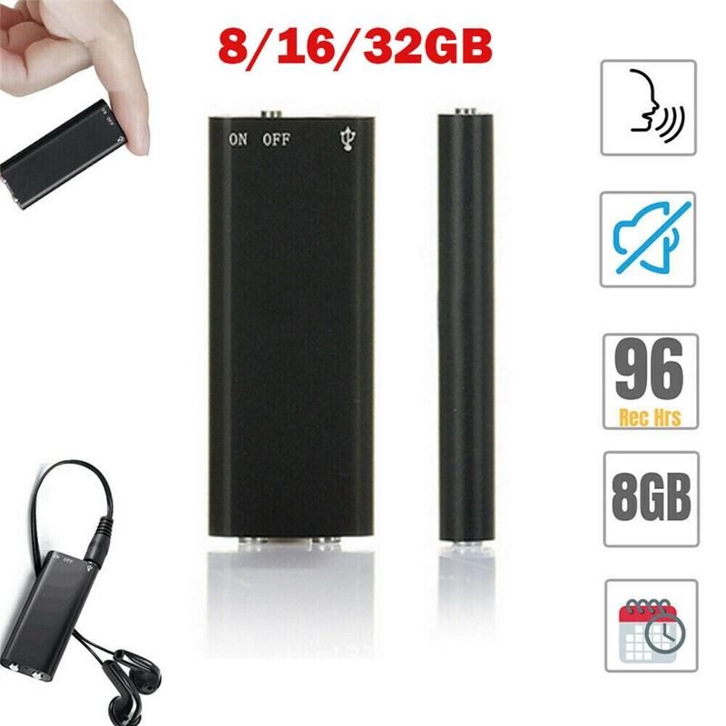 4-64GB Compact Digital Voice Recorder - Miniature Voice Portable Voice-Activated Recorder with Noise Reduction Function and MP3 Player