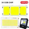 5PCS Solar Light Source Chip LED Portable Camping Light DC 3V Integrated Chip Spotlight Bulb Accessories White Light COB Lamp