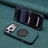 Denior Suitable for iPhone Promax Magnetic Holder Mobile Phone Case Magsafe Keep Leather Case iPhone16