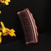 Satin Rosewood Fine-Tooth Comb: Cute, Portable, Anti-Static Hair Comb for Women, Ideal for Long Hair Care.