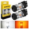 2x 3157 Switchback LED Front Turn Signal Light Bulb For Dodge Ram 1500 2500 3500