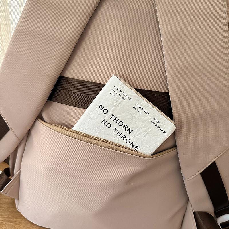 Color Block Student Schoolbag Women's Large Capacity Backpack