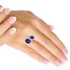 925 Sterling Silver Ring Women Gemstone Handmade Jewelry Anniversary Gift Blue Green Purple Copper Turquoise Pearl Lapis Mother Of Pearl Solitaire