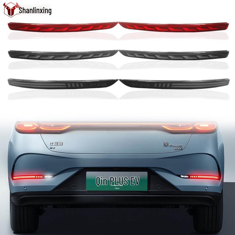 BYD Qin Plus LED Rear Bumper Brake Lights - Compatible with 25 Models, Custom Fit.