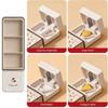 Portable Pill Organizer Integrated Pill Cutter Airtight Moisture-proof Small Pill Case for Students Dorm Daily Medication Storage