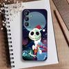 P-Nightmare Before Christmas Phone Case For Samsung Galaxy A73,21,22,32,71,53,52,51,80,5G Soft Black Cover