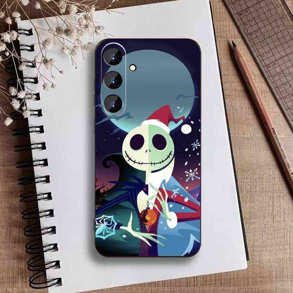 P-Nightmare Before Christmas Phone Case For Samsung Galaxy A73,21,22,32,71,53,52,51,80,5G Soft Black Cover