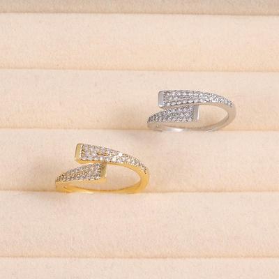 Trendy Adjustable Lightning Diamond Ring for Women