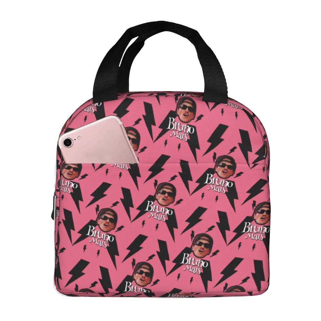 Custom Bruno Mars Pop Music Resuable Lunch Box for Women Multifunction Artist Thermal Cooler Food Insulated Lunch School Student