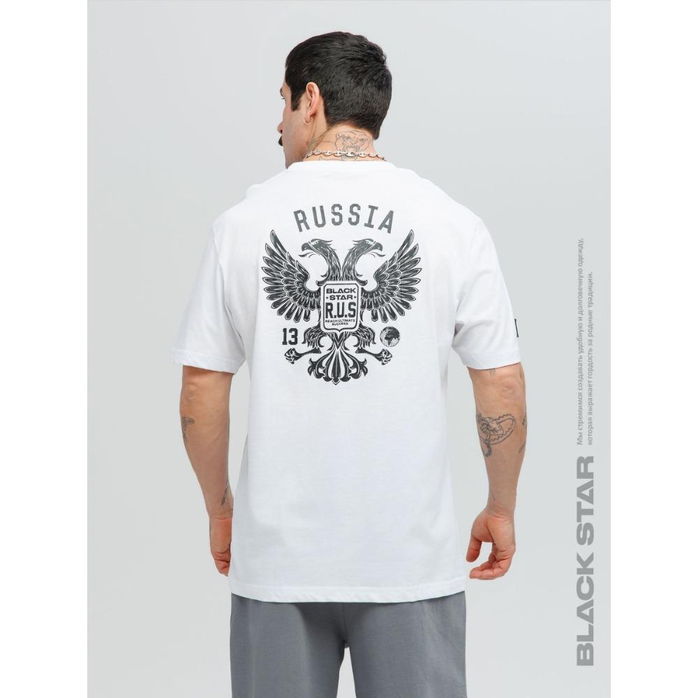 Men's Fashionable T Shirt Short Sleeved Top with Cool Double Headed Eagle Print, a Must Have for Fashionable Men, Suitable for Daily Casual Wear