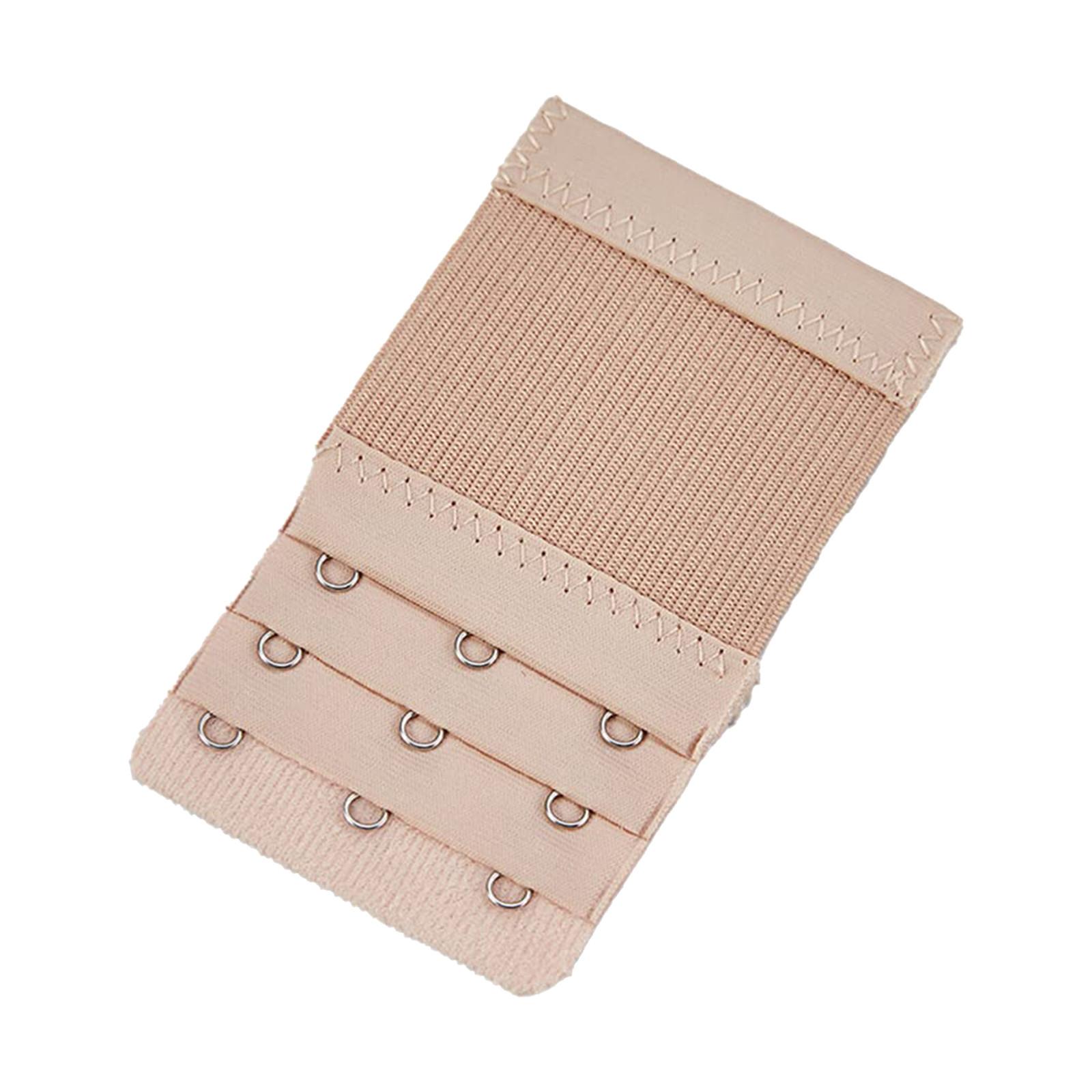 

Удлинитель для бюстгальтера, дышащий, 3 крючка, разноцветное регулируемое нижнее белье, сменное нижнее белье, пряжка для нижнего белья One Size бежевый