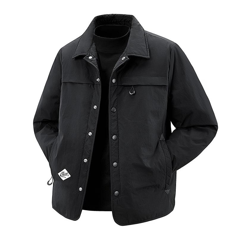 YR1065 Men s Hooded Down Jacket - Waterproof, High-Quality, 2025 Edition 2XL чёрный