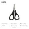 Booms Fishing S01 PE Line Cutter, Portable Mini Fishing Scissors with Pin-on Reel, Black