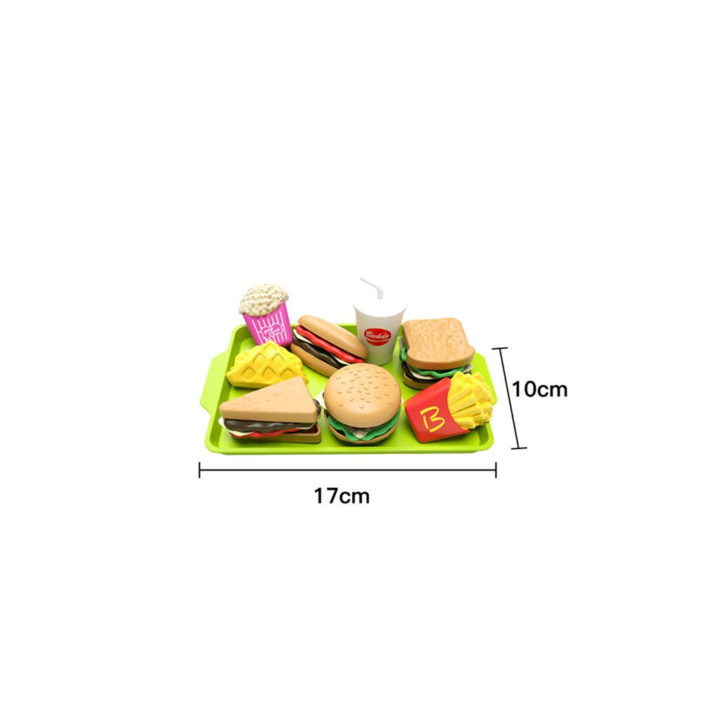 

27 шт., детский набор игрушек для ролевых игр, имитация кухни, еда, гамбургер, хлебные чипсы, ролевые игры, развивающие подарочные игрушки