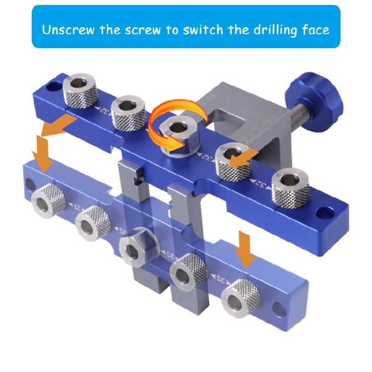3-In-1 Pocket Hole Jig 6/8/10mm Pocket Hole Wood Dowel Drilling Templates Set Adjustable Drill Guide Puncher Locator