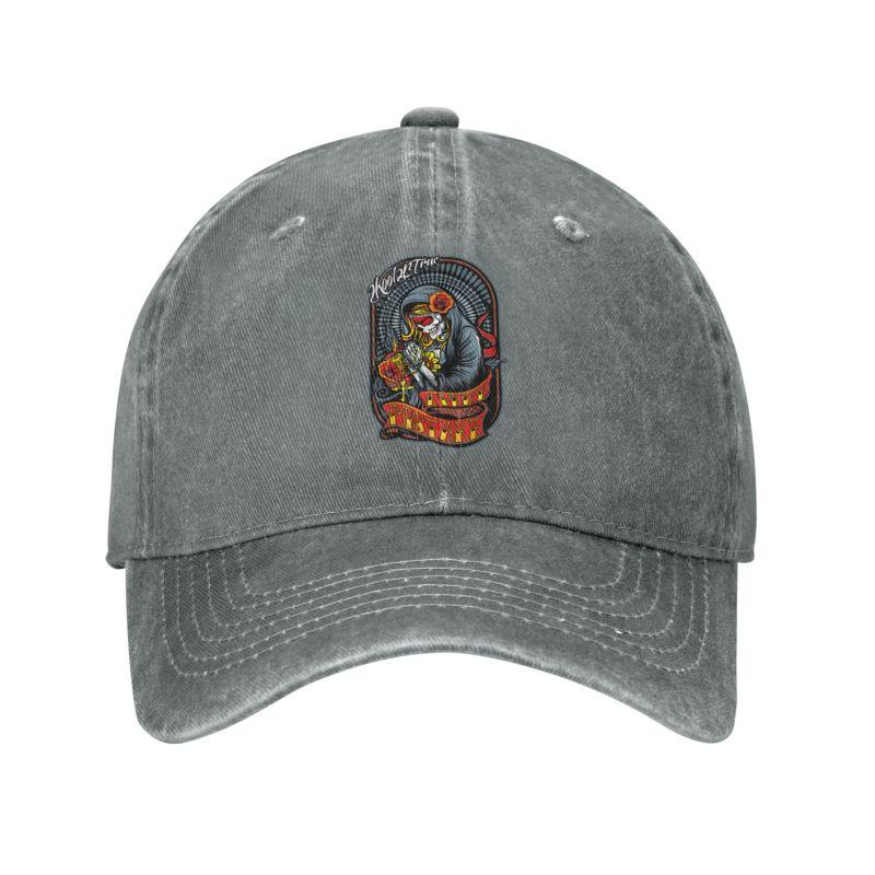Custom Cotton Mexican Santa Muerte Baseball Cap for Men Women Adjustable Lady of Holy Death Hip Hop Dad Hat Streetwear