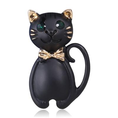Broche de gatinho preto criativo, moderno e personalizado, broche de animal versátil