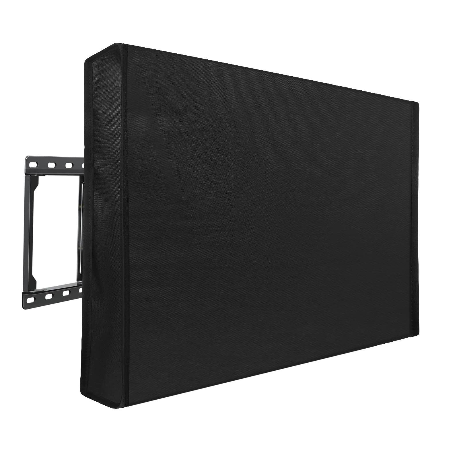 

Уличный чехол для телевизора 600D водонепроницаемый всепогодный плоский экран для телевизора 360° защитные чехлы с карманом для телевизора пылезащитные чехлы 2XL чёрный