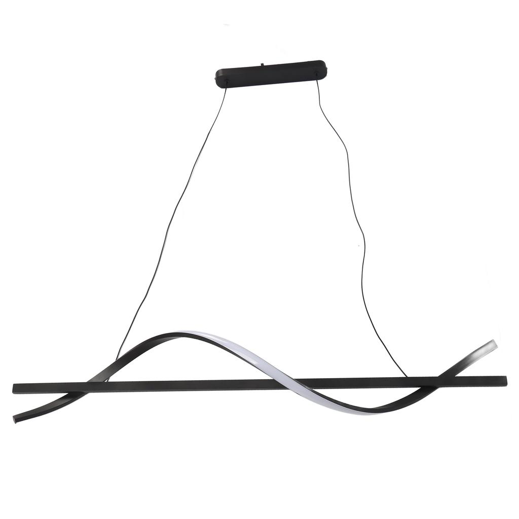 Wave LED Pendant Light With Remote Control Dimmable LED Irregular Shape Wave Chandelier for Kitchen