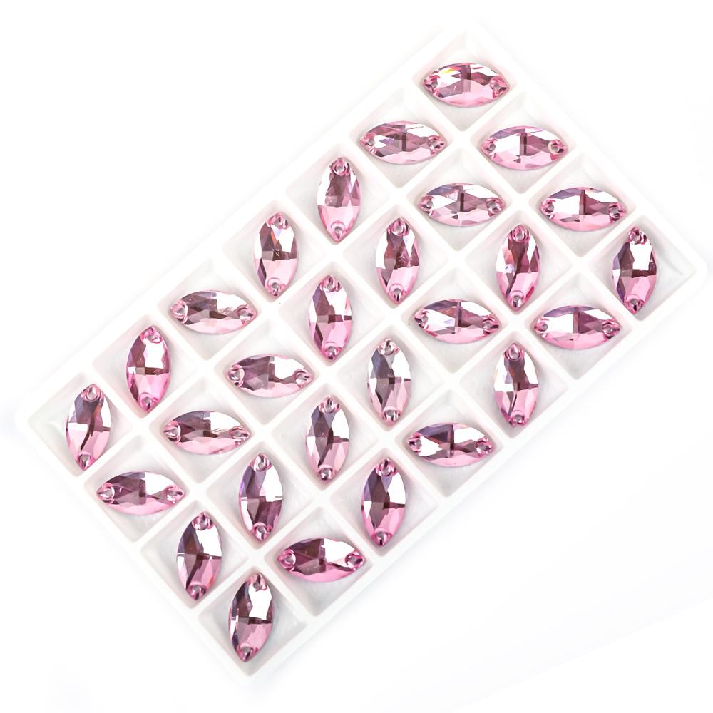 Wei Chen Markis Strass Handsydd Platt Knapp för DIY Kvälls- och Bröllopsklänningsaccessoarer