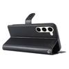 For Samsung Galaxy S23 Case Dots Imprinted PU Leather Flip Phone Cover with Card Slot, Strap