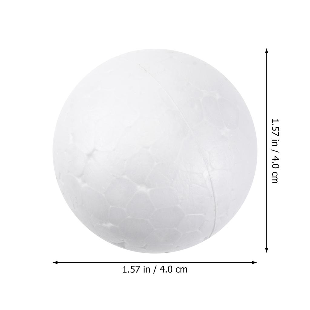 4 7 8 10CM White Polystyrene Craft Balls for DIY Wedding Party Decoration Round Foam Supplies