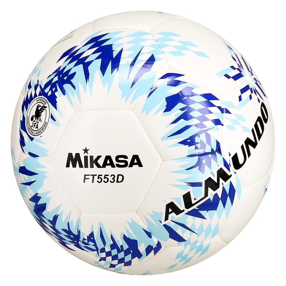 MIKASA ALMUNDO Soccer Ball Size 5 Internationally Approved Blue Light Blue Seam Lock Technology