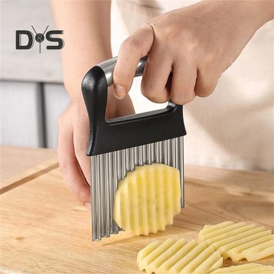 Affettatrice ondulata compatta per patate ondulate, antiscivolo, durevole, per risparmiare manodopera