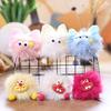 Cute Little Coal Ball Plush Keychain Toy With Soft Pp Cotton Filling For Bag Decor And Collection
