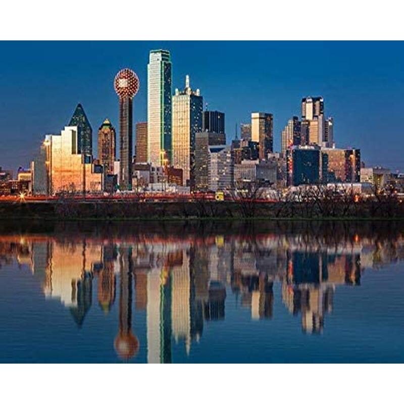 5D Diamond Embroidery City Landscape Full Drill Diamond Painting Cross Stitch  Mosaic Home Decoration