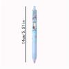 12Pcs Cinnamoroll Sanrio Neutral Pen Cartoon Gel Pen Stationery 0.5mm Black with Metal Hook Office Write Signature Pen