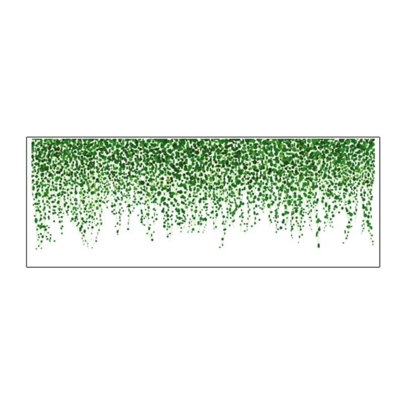 

PVC Green Wall Decal Wall Stickers Easy to Install Create SereneFeeling Home Decor Self Adhesive 1