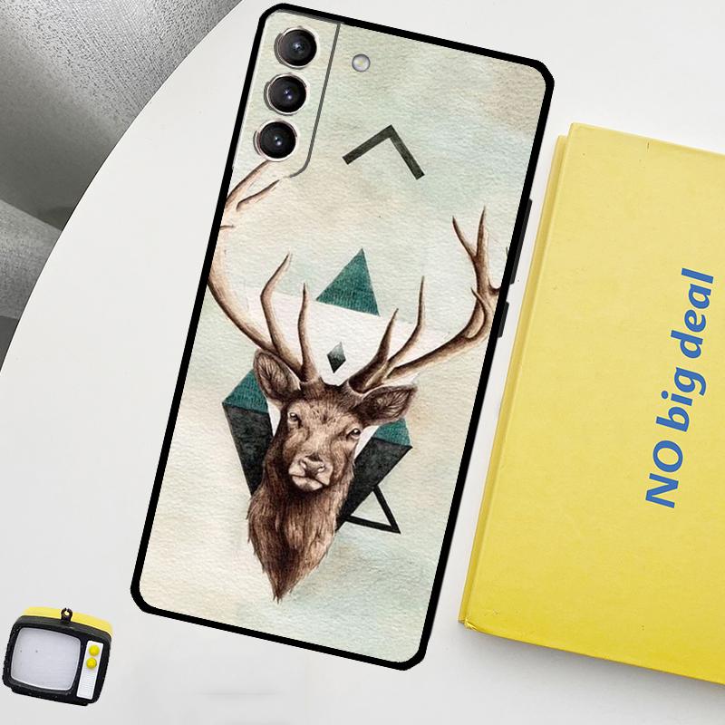 Deer Funda For Samsung Galaxy S22 Ultra S23 FE S9 S10 Note 10 Plus Note 20 Ultra S20 S21 FE Case