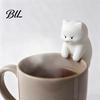 Mini Food Fan Cooling Cat Bear Shape Cup Edge Clip-on Rechargeable Hot Drinks Coffee Tea Meals Dishware Cooler Small Clip