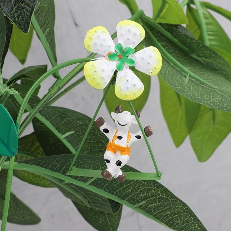 Vaso de Flores Estacas de Jardim Decoração Casa Estacas de Pássaros Metal Arte de Quintal Enfeites para Mãe Presente de Dia das Mães Decoração Interna Externa