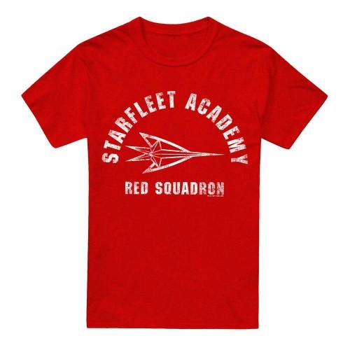 STAR TREK Unisex Adult Red Squadron T-Shirt