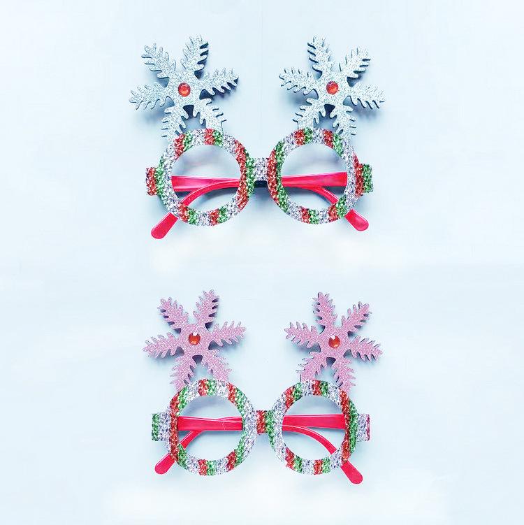 Creative Christmas Glasses - Santa, Snowman, Antlers for Adults & Kids