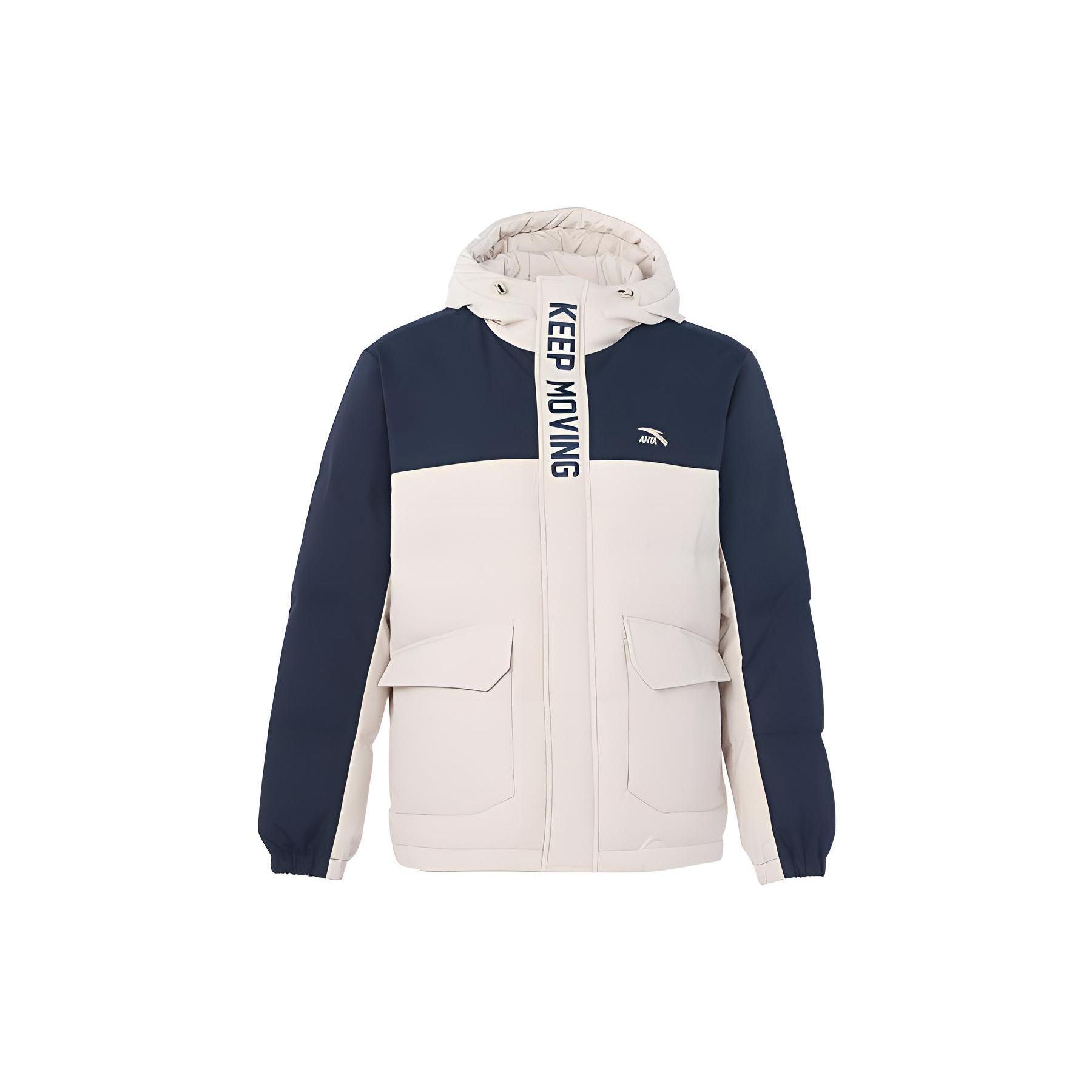 

Anta Logo Printed молния пуховик мужской верхняя одежда белый 152248917-1 L