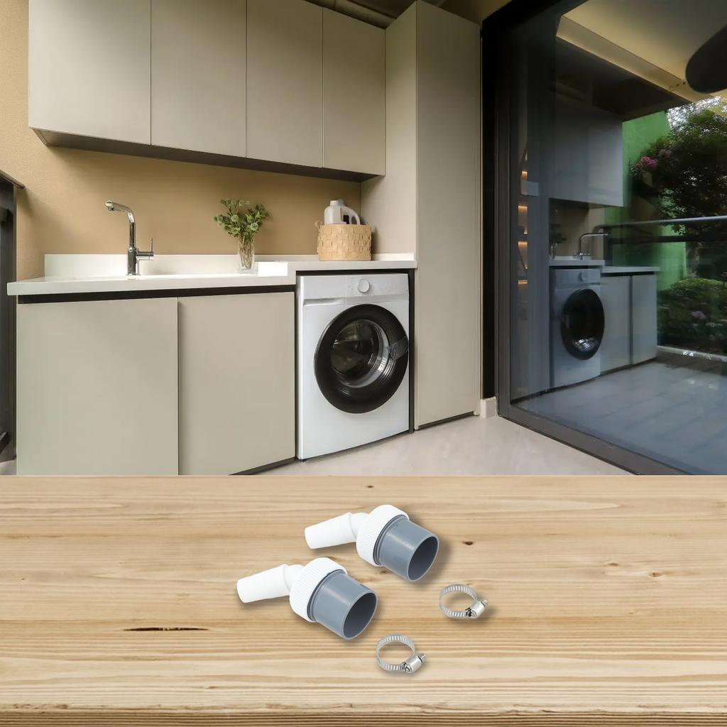 Easy Connection Drain Adapter Washbasin 40mm Size Drain Pipe Connector Long-lasting Performance Pipe Diameter 40MM