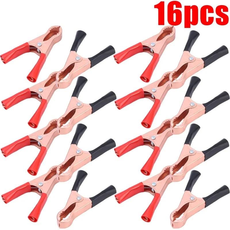 Auto Battery Alligator Clip Insulated for Jumper Cables 30A Car Charger Lead Clamp Tools Accessories Copper Spring Connectors