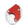 Motorcykel Sidostöd Förstorad Platta Aluminiumlegering Röd Ersättning för Trident 660 2021+