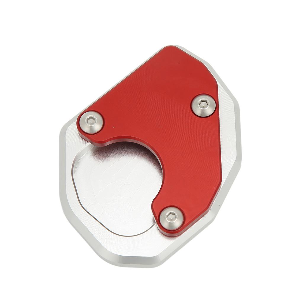 Motorcykel Sidostöd Förstorad Platta Aluminiumlegering Röd Ersättning för Trident 660 2021+